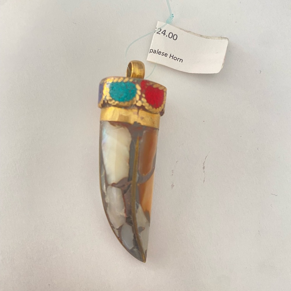 Nepalese Horn Pendant